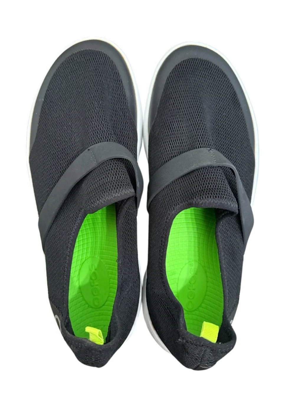 Oofos Womens Size 11 OOmg Low Slip-On Shoes Black Comfort Recovery - Picture 5 of 9